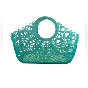 Crocs Brand Rare Adrina Bubbles Small Tote Bag in Green